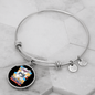 dog teacher Bracelet Stainless Steel or 18k Gold Circle Bangle-Express Your Love Gifts
