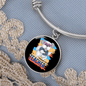 dog teacher Bracelet Stainless Steel or 18k Gold Circle Bangle-Express Your Love Gifts