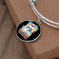 dog teacher Bracelet Stainless Steel or 18k Gold Circle Bangle-Express Your Love Gifts