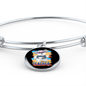 dog teacher Bracelet Stainless Steel or 18k Gold Circle Bangle-Express Your Love Gifts