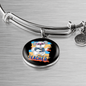 dog teacher Bracelet Stainless Steel or 18k Gold Circle Bangle-Express Your Love Gifts