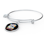 dog teacher Bracelet Stainless Steel or 18k Gold Circle Bangle-Express Your Love Gifts