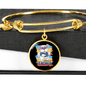 dog teacher Bracelet Stainless Steel or 18k Gold Circle Bangle-Express Your Love Gifts