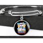 dog teacher Bracelet Stainless Steel or 18k Gold Circle Bangle-Express Your Love Gifts