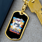 dog teacher Keychain Stainless Steel or 18k Gold Dog Tag Keyring-Express Your Love Gifts