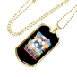 Dog Teacher Necklace Stainless Steel or 18k Gold Dog Tag 24" Chain-Express Your Love Gifts