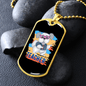 Dog Teacher Necklace Stainless Steel or 18k Gold Dog Tag 24" Chain-Express Your Love Gifts