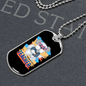 Dog Teacher Necklace Stainless Steel or 18k Gold Dog Tag 24" Chain-Express Your Love Gifts