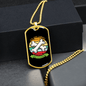 Dog Thinks I'm a Catch Bones Necklace Stainless Steel or 18k Gold Dog Tag 24" Chain-Express Your Love Gifts