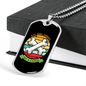 Dog Thinks I'm a Catch Bones Necklace Stainless Steel or 18k Gold Dog Tag 24" Chain-Express Your Love Gifts