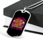 Dog Thinks I'm a Catch Purple Necklace Stainless Steel or 18k Gold Dog Tag 24" Chain-Express Your Love Gifts