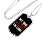 Dog Thinks I'm Cool Necklace Stainless Steel or 18k Gold Dog Tag 24" Chain-Express Your Love Gifts