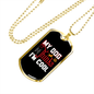 Dog Thinks I'm Cool Necklace Stainless Steel or 18k Gold Dog Tag 24" Chain-Express Your Love Gifts