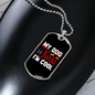Dog Thinks I'm Cool Necklace Stainless Steel or 18k Gold Dog Tag 24" Chain-Express Your Love Gifts