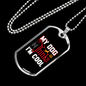 Dog Thinks I'm Cool Necklace Stainless Steel or 18k Gold Dog Tag 24" Chain-Express Your Love Gifts