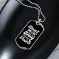 Dog Training Voice White Necklace Stainless Steel or 18k Gold Dog Tag 24" Chain-Express Your Love Gifts