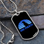 Dog Treats Blue Necklace Stainless Steel or 18k Gold Dog Tag 24" Chain-Express Your Love Gifts