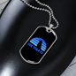 Dog Treats Blue Necklace Stainless Steel or 18k Gold Dog Tag 24" Chain-Express Your Love Gifts
