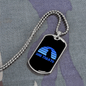 Dog Treats Blue Necklace Stainless Steel or 18k Gold Dog Tag 24" Chain-Express Your Love Gifts