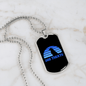 Dog Treats Blue Necklace Stainless Steel or 18k Gold Dog Tag 24" Chain-Express Your Love Gifts