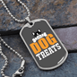 Dog Treats Necklace Stainless Steel or 18k Gold Dog Tag 24" Chain-Express Your Love Gifts
