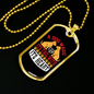Dog Wags His Tail Necklace Stainless Steel or 18k Gold Dog Tag 24" Chain-Express Your Love Gifts
