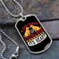 Dog Wags His Tail Necklace Stainless Steel or 18k Gold Dog Tag 24" Chain-Express Your Love Gifts