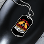 Dog Wags His Tail Necklace Stainless Steel or 18k Gold Dog Tag 24" Chain-Express Your Love Gifts