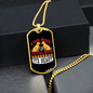 Dog Wags His Tail Necklace Stainless Steel or 18k Gold Dog Tag 24" Chain-Express Your Love Gifts