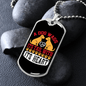 Dog Wags His Tail Necklace Stainless Steel or 18k Gold Dog Tag 24" Chain-Express Your Love Gifts