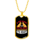 Dog Wags His Tail Necklace Stainless Steel or 18k Gold Dog Tag 24" Chain-Express Your Love Gifts