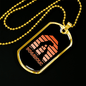 Dogaholic Necklace Stainless Steel or 18k Gold Dog Tag 24" Chain-Express Your Love Gifts
