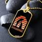 Dogaholic Necklace Stainless Steel or 18k Gold Dog Tag 24" Chain-Express Your Love Gifts
