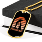 Dogaholic Necklace Stainless Steel or 18k Gold Dog Tag 24" Chain-Express Your Love Gifts
