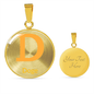Doge Circle Necklace Stainless Steel or 18k Gold 18-22"-Express Your Love Gifts