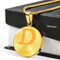 Doge Circle Necklace Stainless Steel or 18k Gold 18-22"-Express Your Love Gifts