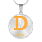 Doge Circle Necklace Stainless Steel or 18k Gold 18-22"-Express Your Love Gifts