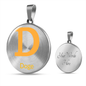 Doge Circle Necklace Stainless Steel or 18k Gold 18-22"-Express Your Love Gifts