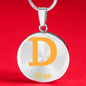 Doge Circle Necklace Stainless Steel or 18k Gold 18-22"-Express Your Love Gifts