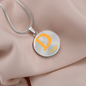Doge Circle Necklace Stainless Steel or 18k Gold 18-22"-Express Your Love Gifts