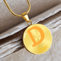 Doge Circle Necklace Stainless Steel or 18k Gold 18-22"-Express Your Love Gifts