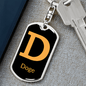Doge Crypto Cryptocurrency Keychain Stainless Steel or 18k Gold Dog Tag Keyring-Express Your Love Gifts