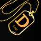 Doge Crypto Necklace Stainless Steel or 18k Gold Dog Tag 24" Chain-Express Your Love Gifts