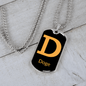 Doge Crypto Necklace Stainless Steel or 18k Gold Dog Tag 24" Chain-Express Your Love Gifts
