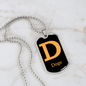 Doge Crypto Necklace Stainless Steel or 18k Gold Dog Tag 24" Chain-Express Your Love Gifts