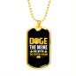 Doge The Meme Crypto Necklace Stainless Steel or 18k Gold Dog Tag 24" Chain-Express Your Love Gifts