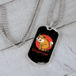 Dogecoin Crypto Necklace Stainless Steel or 18k Gold Dog Tag 24" Chain-Express Your Love Gifts