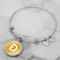 Dogecoin (DOGE) Bracelet Stainless Steel or 18k Gold Circle Bangle-Express Your Love Gifts