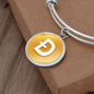 Dogecoin (DOGE) Bracelet Stainless Steel or 18k Gold Circle Bangle-Express Your Love Gifts