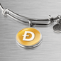 Dogecoin (DOGE) Bracelet Stainless Steel or 18k Gold Circle Bangle-Express Your Love Gifts
